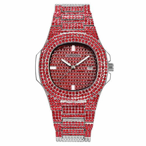 PULSAR Black Iced Out Watch for Men | Bold Luxury Hip Hop Timepiece