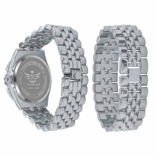 COLOSSAL Iced Out Watch 5624511 | Bold Streetwear Metal Watch for Men