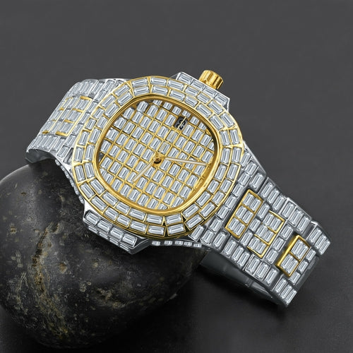 PULSAR Luxury Iced Out Watch | Bold Hip Hop Men’s Metal Timepiece 5631042