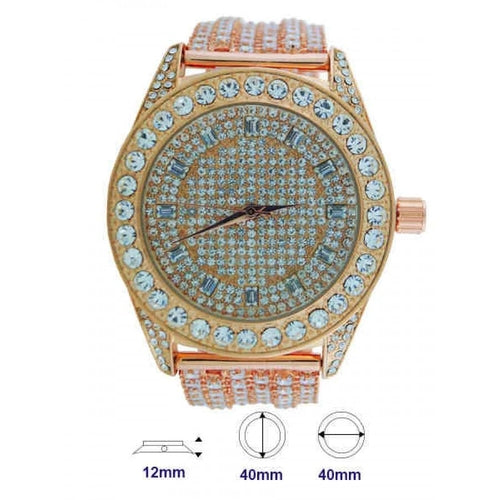 CZ Diamond Watch for Men | Bold Luxury Watch CB91359S-G